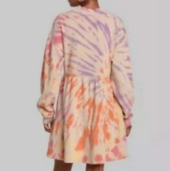 WOMEN'S TIE-DYE DRESS L WILDFABLE - Picture 2 of 16